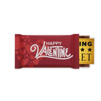 BH0964 Valentines Chocolate Bar 6 Baton